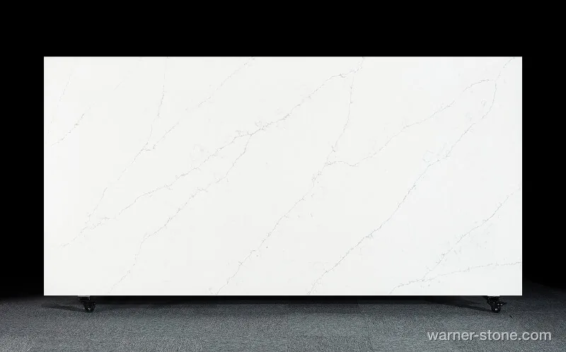 Warner Stone HN-702 Snow Lotus Luxury Calacatta Quartz Slab