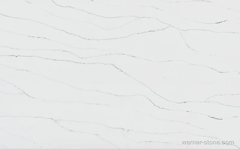 Warner Stone HN-703 Snow White Quartz Surface Slab