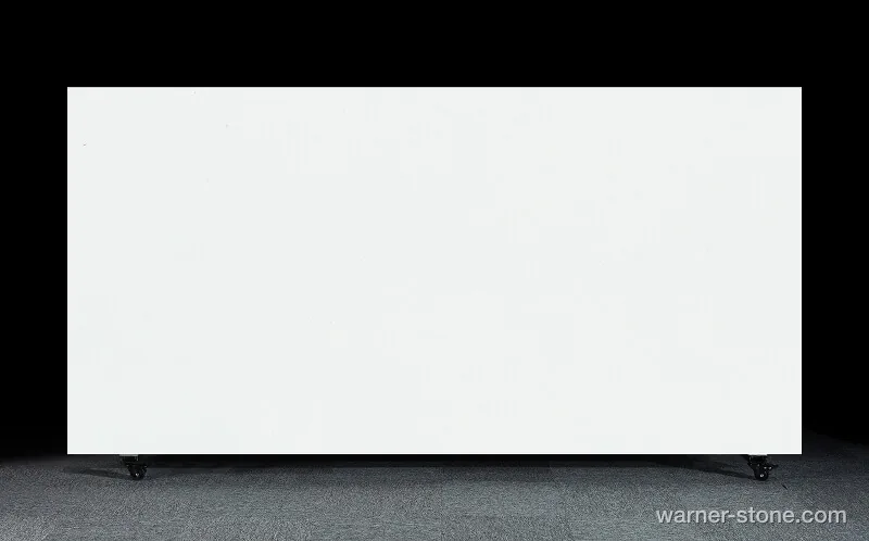 Warner Stone HN-802 Pure Ivory White Solid Quartz Slab