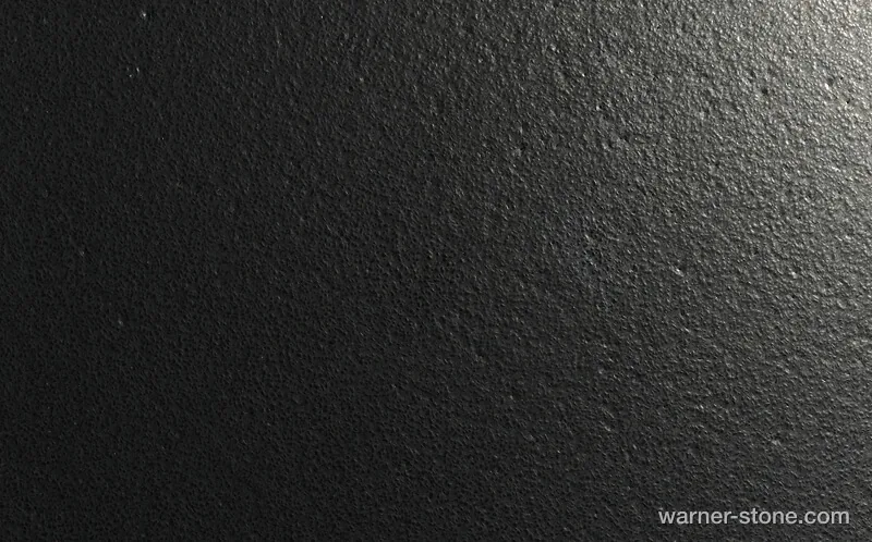 Warner Commercial Heavy W-H13 Matte Leathered Black Quartz Slab